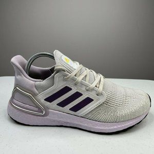 Adidas Ultraboost 20 Womens 9.5 Running Shoes Purple Tint Athletic Sneaker